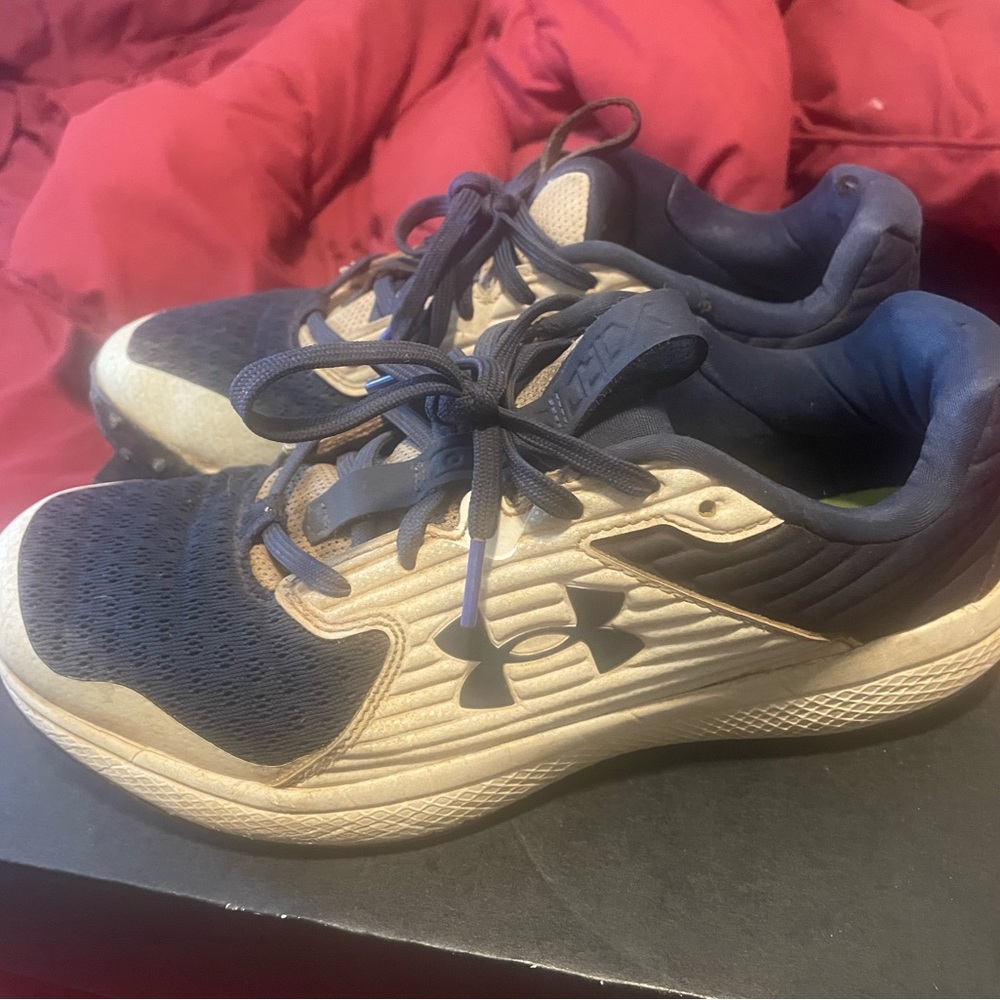 Under Armour Navy and Beige Running Shoes